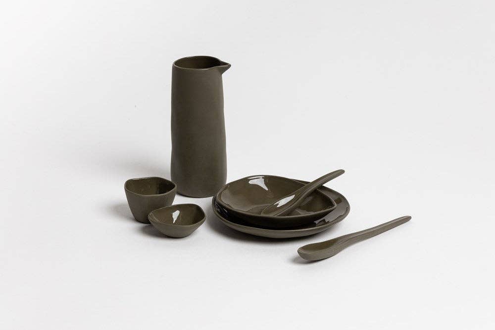 Haan Condiment Dish & Spoon Set