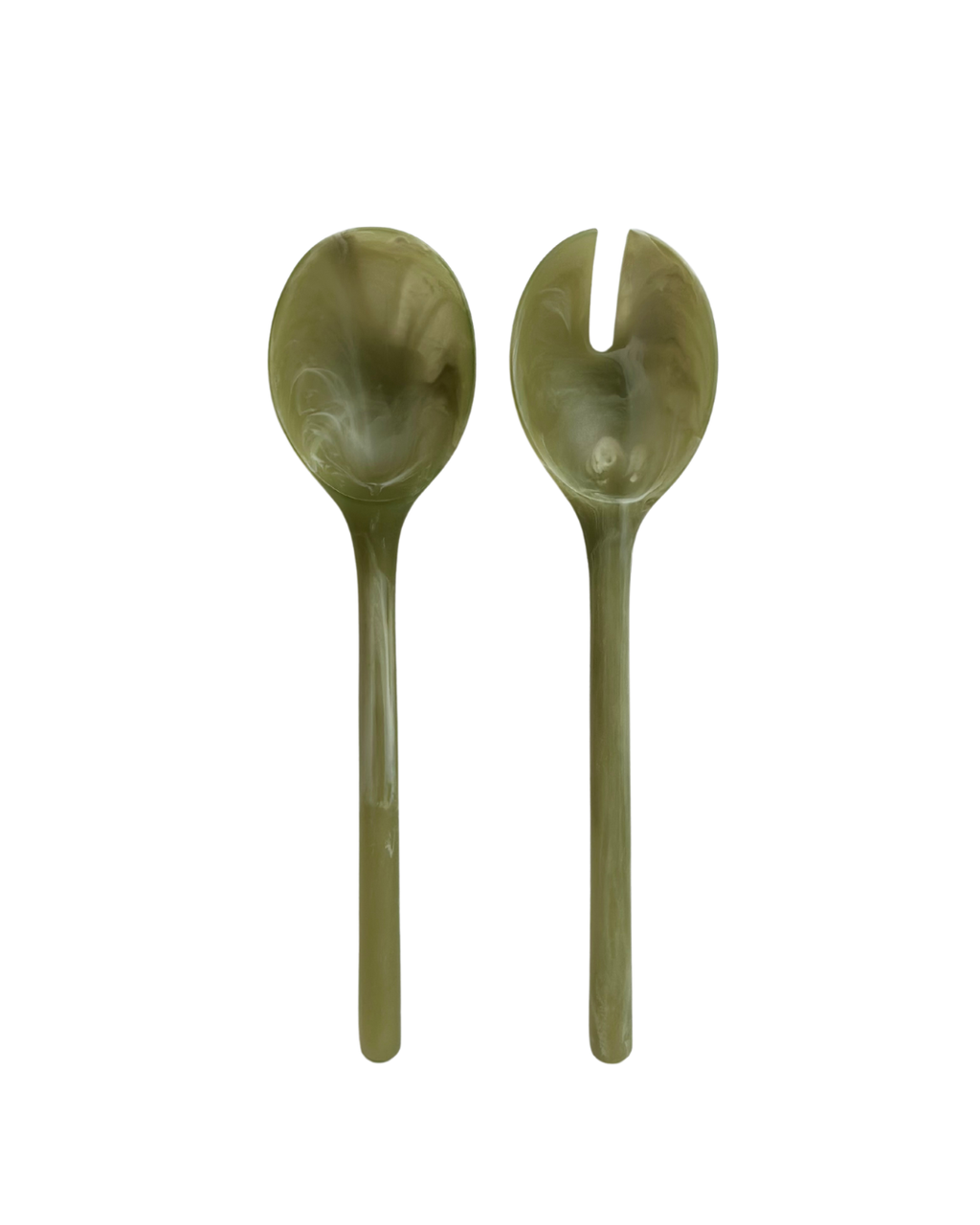 Salad Servers – Olive Green
