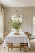 Pure Linen Tablecloth – White