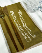 Linen Napkins – Asparagus (2 Pack)