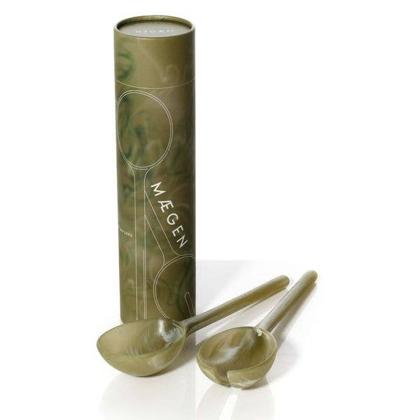 Salad Servers – Olive Green