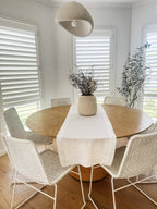 Pure Linen Table Runner – White