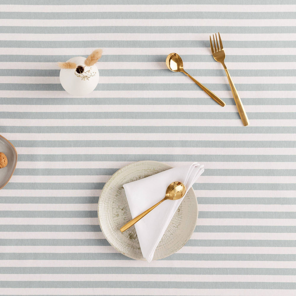 Alma Striped Stain Resistant Tablecloth