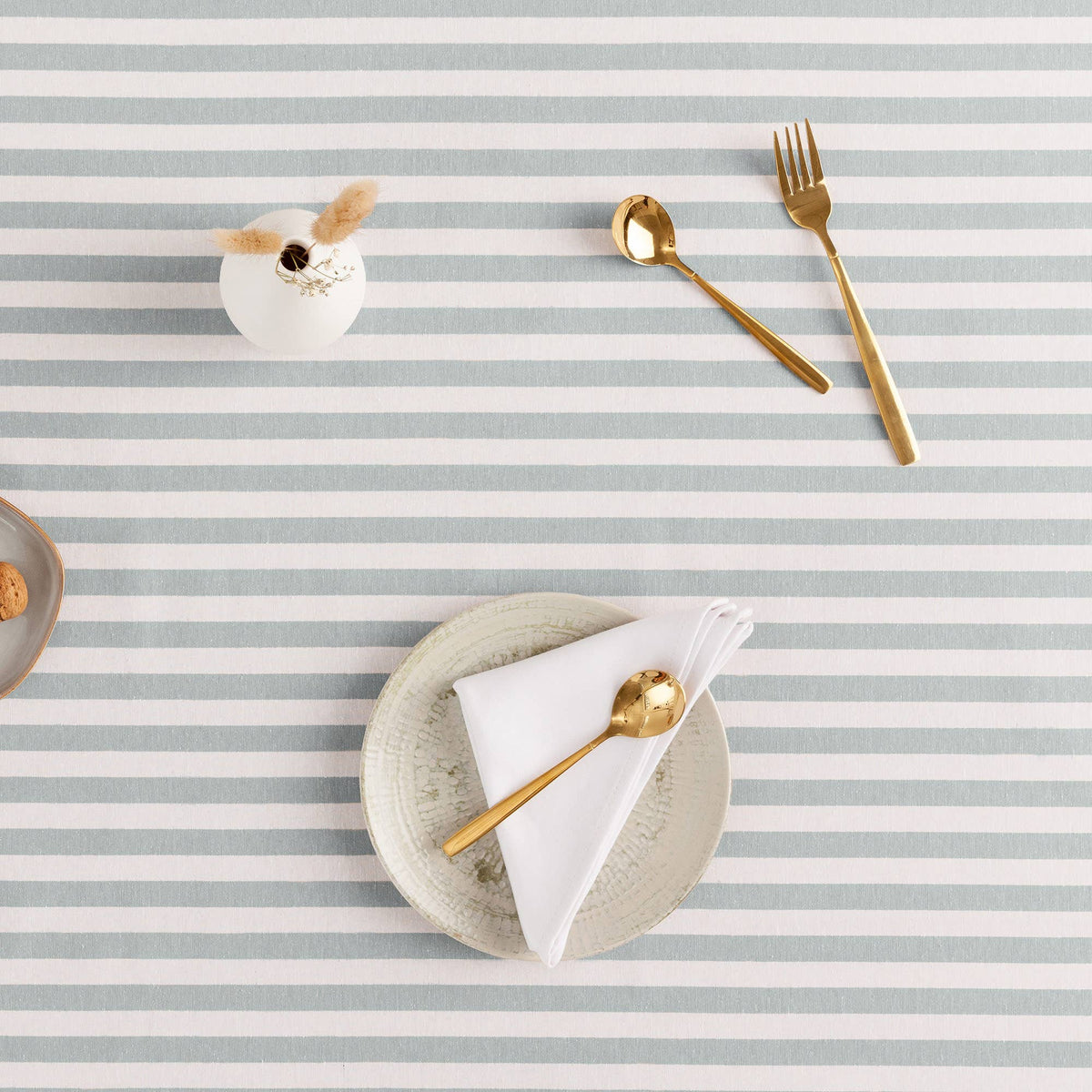 Alma Striped Stain Resistant Tablecloth