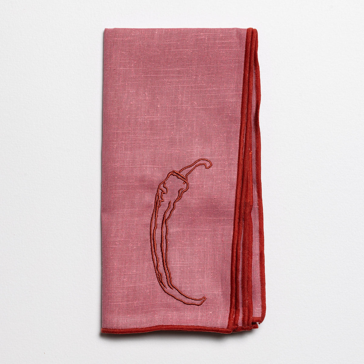 Linen Napkins – Chilli (2 Pack)