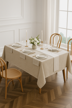 Pure Linen Tablecloth – Natural