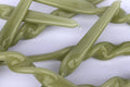 Glossy Taper Candle – Leaf Green