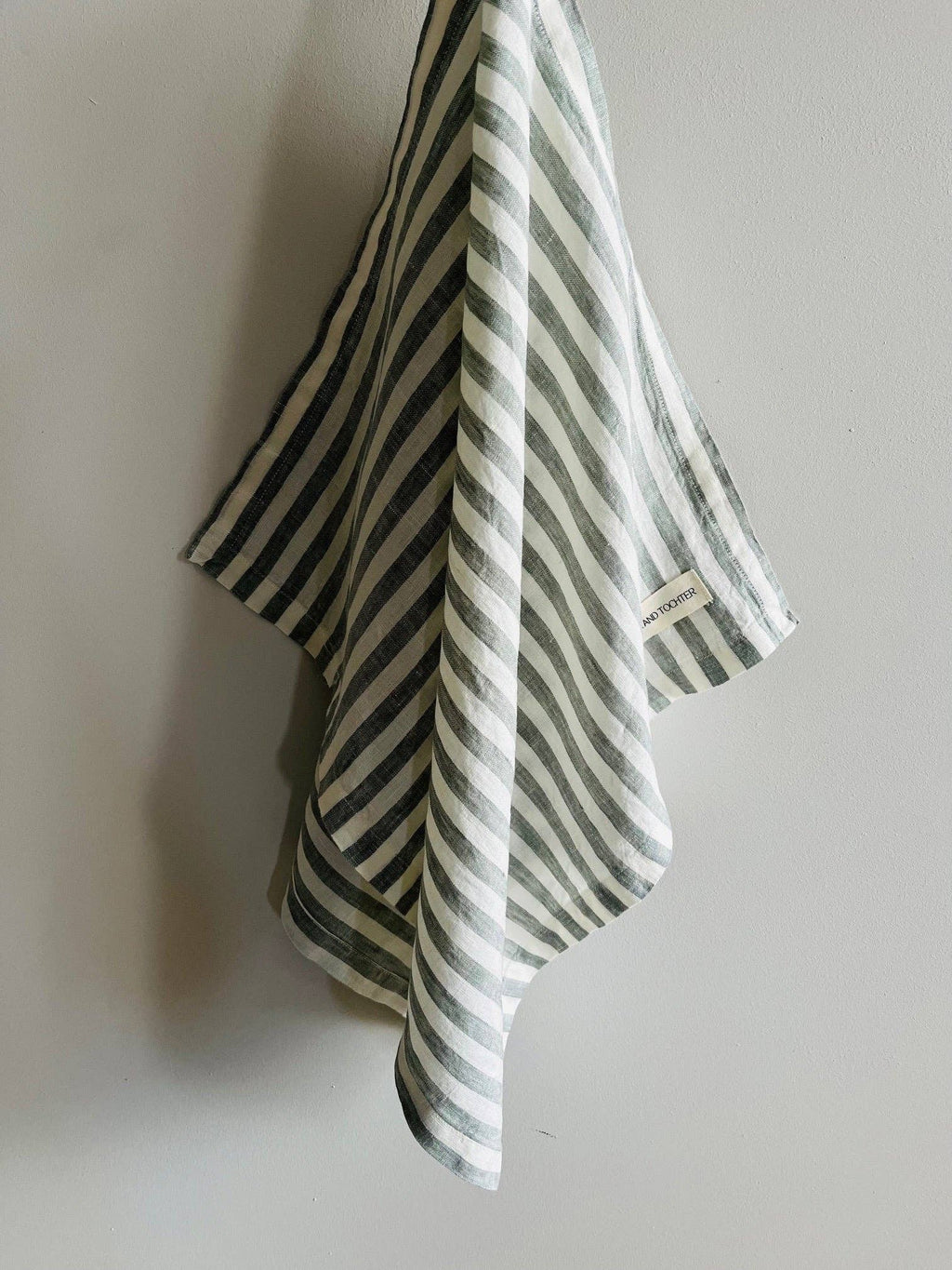 Sage Stripe Tea Towel