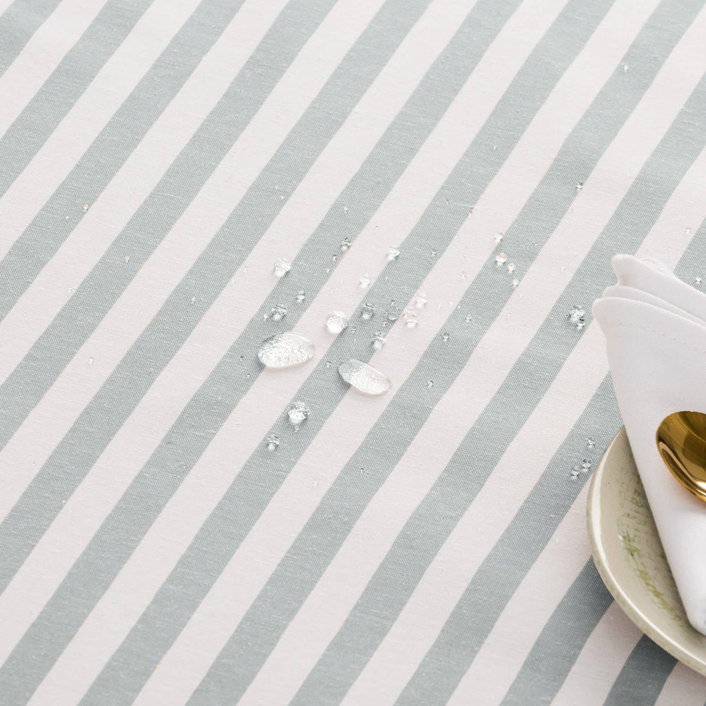 Alma Striped Stain Resistant Tablecloth