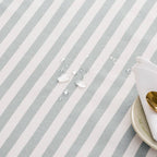 Alma Striped Stain Resistant Tablecloth