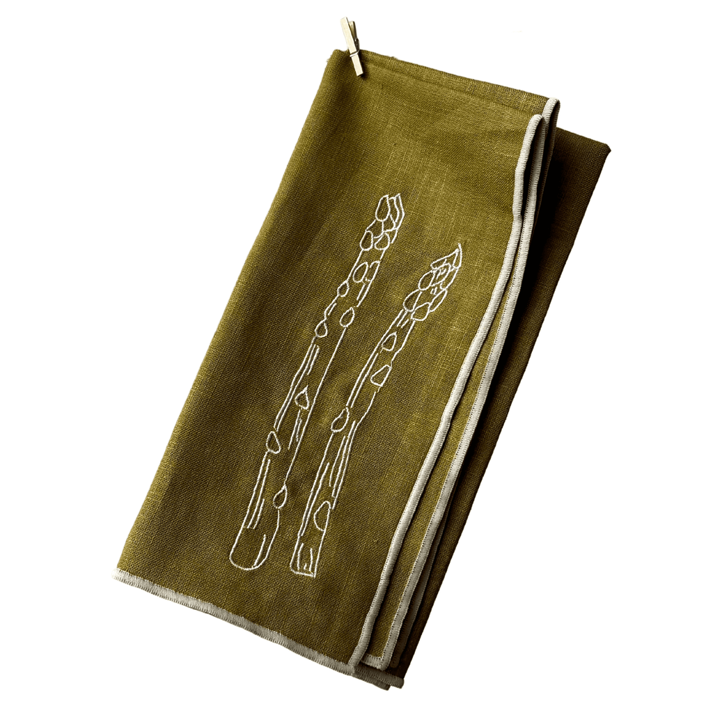 Linen Napkins – Asparagus (2 Pack)