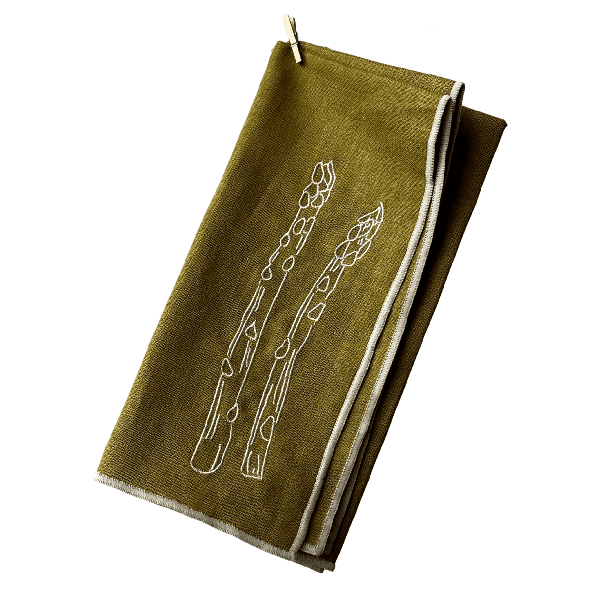 Linen Napkins – Asparagus (2 Pack)