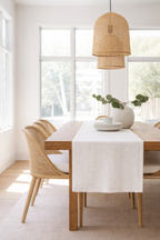 Pure Linen Table Runner – White
