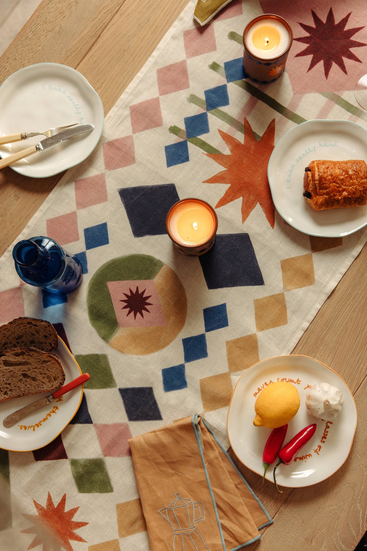 Statement Plate – ‘Cook for Me in Italian’
