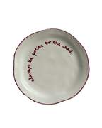 Statement Plate – ‘Always Be Polite to the Chef’