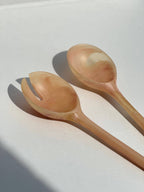 Salad Servers – Coral Peach