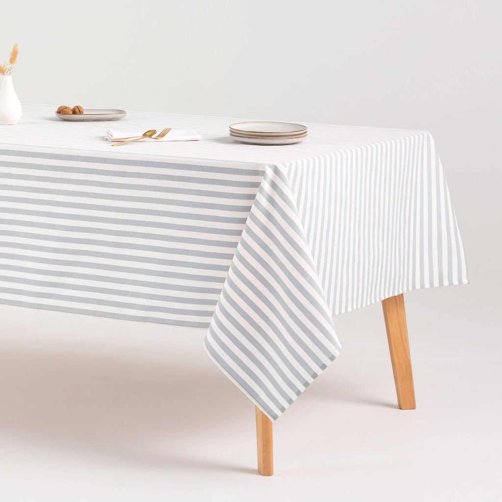 Alma Striped Stain Resistant Tablecloth