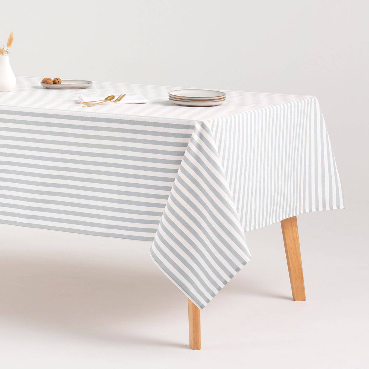Alma Striped Stain Resistant Tablecloth